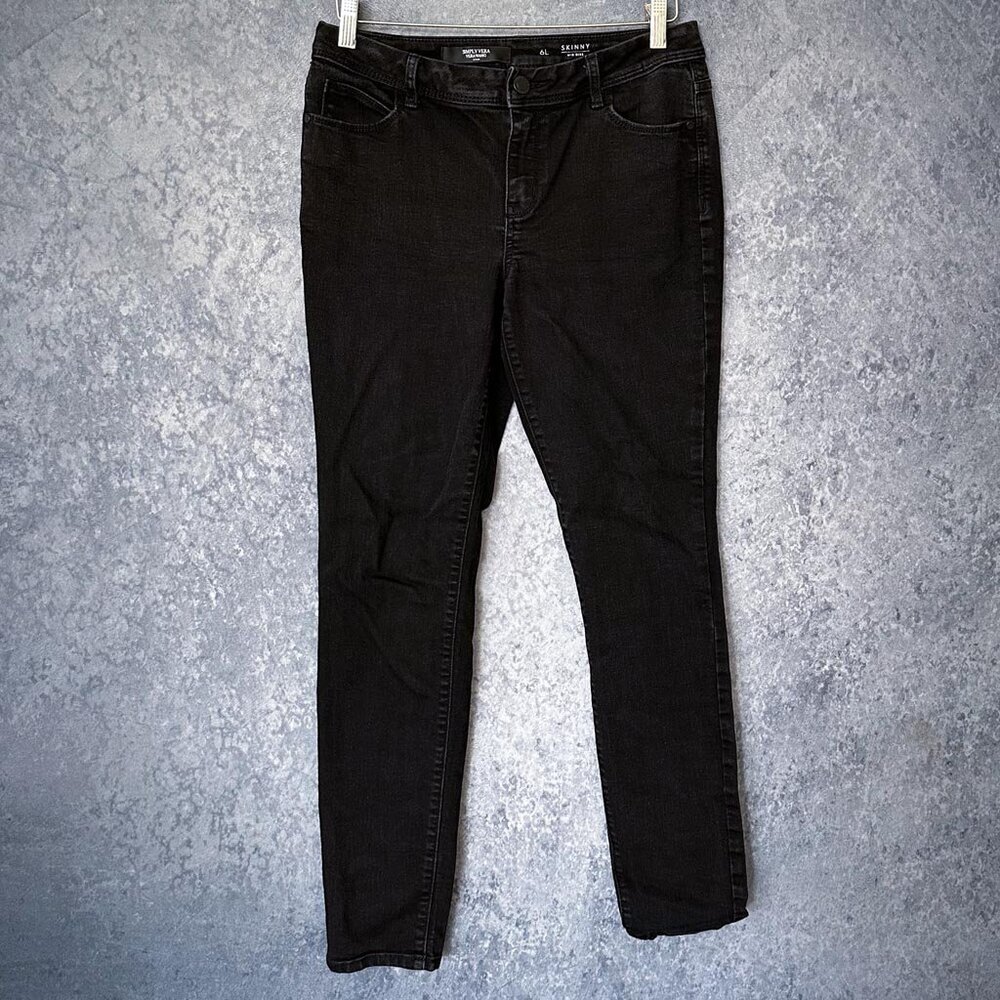 Simply Vera Vera Wang Stretch Skinny Jeans, Size 6 L